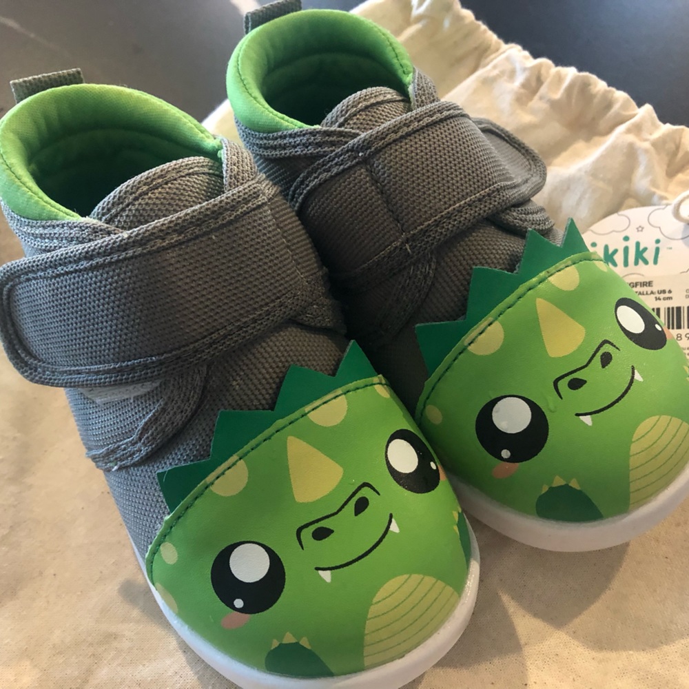Ikiki Squeak Toddler Dino Shoes Leo Longfire - Size 6